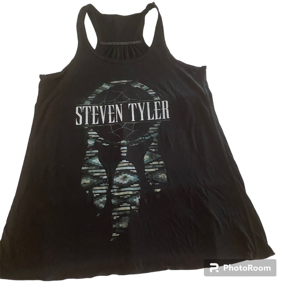 Steven Tyler Tank Top Dreamcatcher Racer Back In Black Size L Nwot